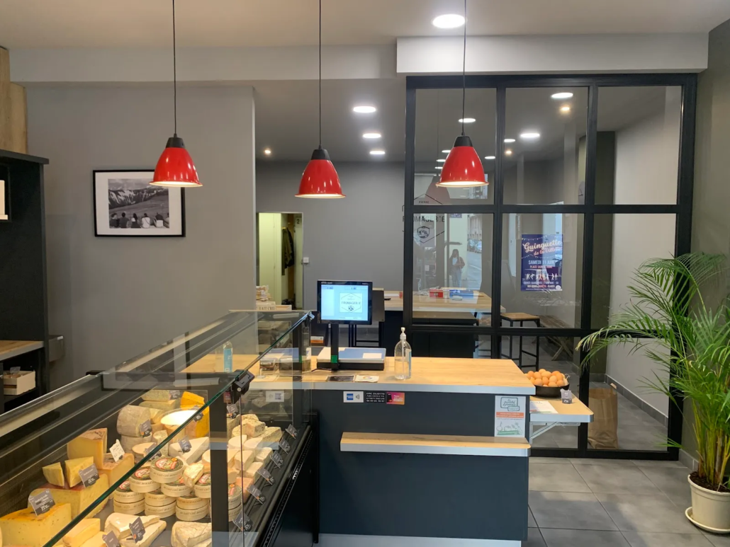 Intérieur de la fromagerie Pierre & Marcellin Part-Dieu Villette